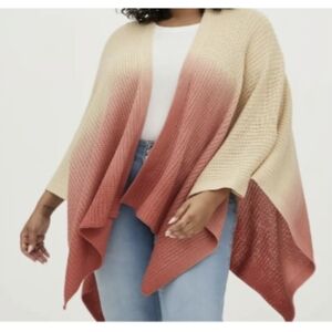 Torrid over the shoulder drape cardigan